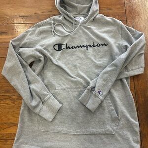 Champion Heather Gray Pullover Hoodie